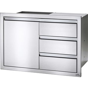Napoleon Outdoor Kitchen Cabinet - 1-Door and 3-Drawer - 36-in x 24-in - Stainless Steel