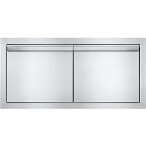 Porte double pour cabinet de cuisine extérieure de Napoleon, 36 po x 16 po, acier inoxydable