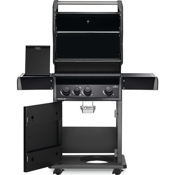 Napoleon Rogue XT 425 51,000 BTU 3-Burner Black Propane Gas Grill with Infrared Side Burner