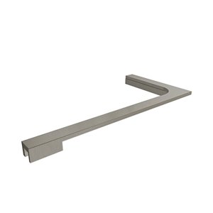 Support pour panneau de verre L-Bar de DreamLine, 8 po, nickel brossé, ens. de 2