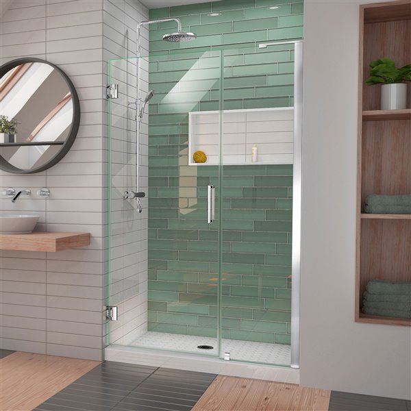 DreamLine Unidoor-LS Shower Door - 43-in - Chrome