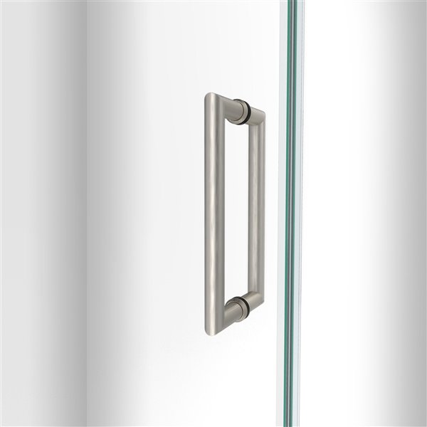 DreamLine Unidoor-LS Shower Door - 45-in - Brushed Nickel
