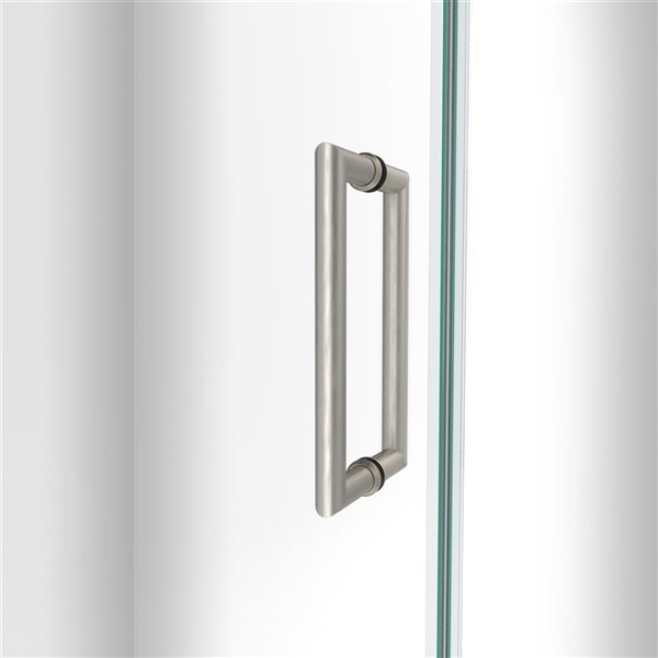 DreamLine Unidoor-LS Shower Door - 24-in - Brushed Nickel
