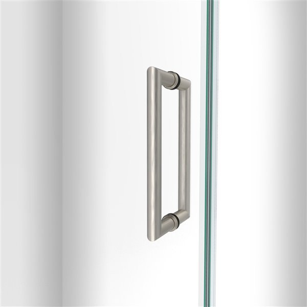 DreamLine Unidoor-LS Shower Door - 41-in x 72-in - Brushed Nickel