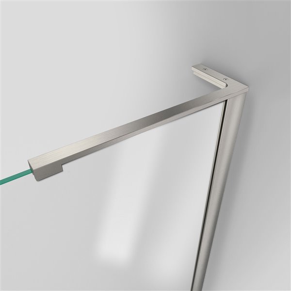 DreamLine Unidoor-LS Shower Door - 41-in x 72-in - Brushed Nickel