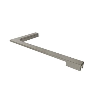 Support pour panneau de verre L-Bar de DreamLine pour mur gauche, 12 po, nickel brossé