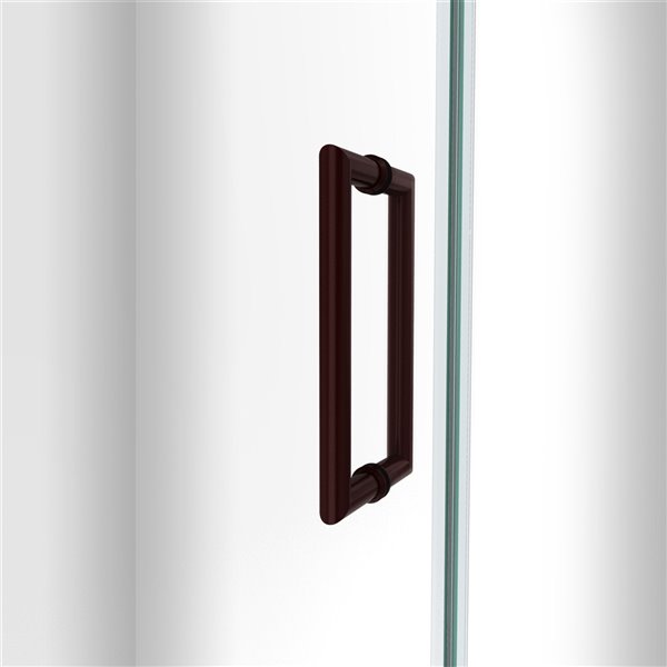 DreamLine Unidoor-LS Shower Door - 27-in - Oil Rubbed Bronze