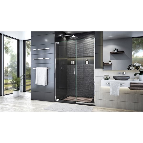 DreamLine Elegance Plus Shower Door - 51.75-in - Chrome