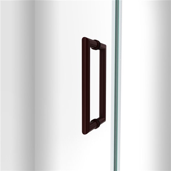 DreamLine Unidoor-LS Shower Door - 53-in x 72-in - Oil Rubbed Bronze