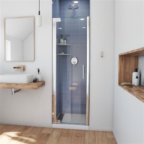 DreamLine Elegance Plus Shower Door - 34-in - Chrome