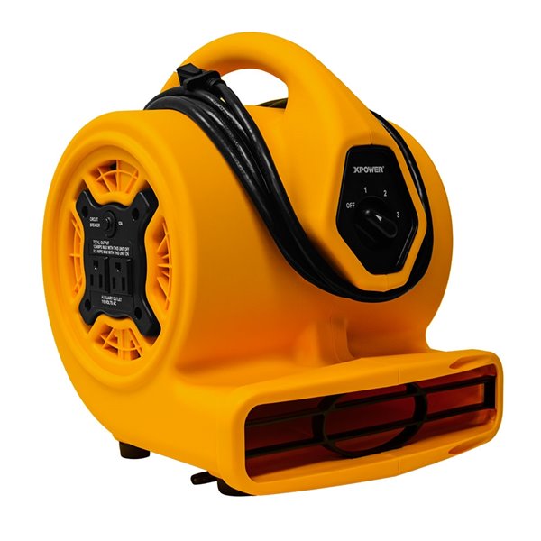 XPOWER P-130A Mighty Mini Air Mover with Daisy Chain - 1/5 HP - 115 V