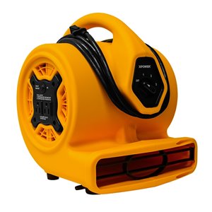 XPOWER P-130A Mighty Mini Air Mover with Daisy Chain - 1/5 HP - 115 V