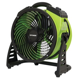 Ventilateur utilitaire polyvalent FC-200 de XPOWER, 13 po, vert