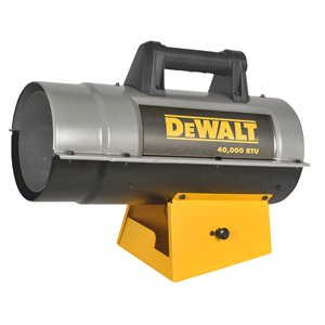 DeWALT Forced Air Propane Heater - 40,000 BTU - 1000 sq ft