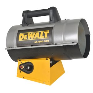 DeWALT Forced Air Propane Heater - 65,000 BTU - 1625 sq ft