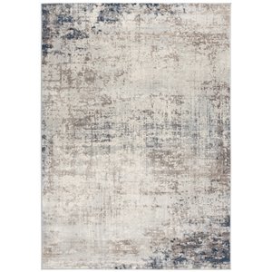 Tapis moderne Havana de Rug Branch, rectangulaire, 7 pi 9 po x 10 pi 8 po, marin bleu