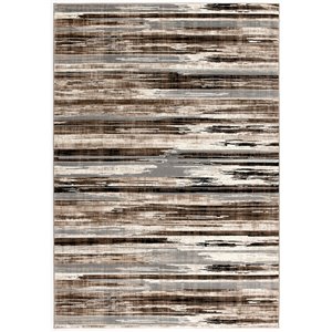 Rug Branch Modern Abstract Camo Brown Beige Indoor Doormat Rug - 3x5