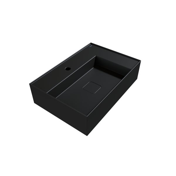 Cheviot Elevate Vessel Bathroom Sink - Fire Clay - 16.75-in x 24.37-in - Graphite