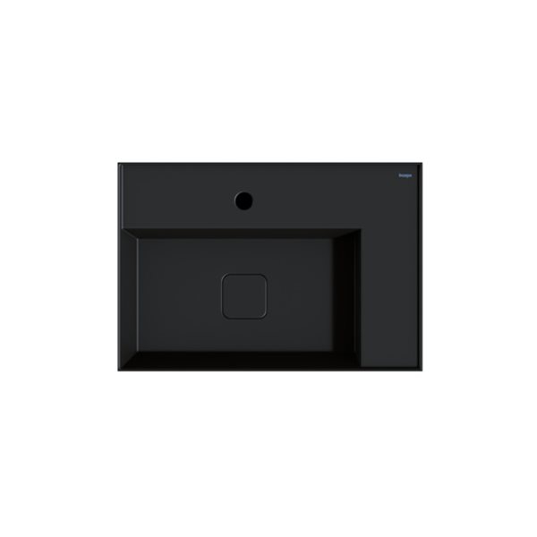 Cheviot Elevate Vessel Bathroom Sink - Fire Clay - 16.75-in x 24.37-in - Graphite