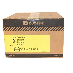 Duchesne Common Nails - Bright Ardox (Spiral) - 6-in - 50 lb