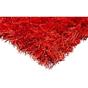 Gazon synthétique de couleur de Trylawnturf, 20 pi x 12 pi, rouge