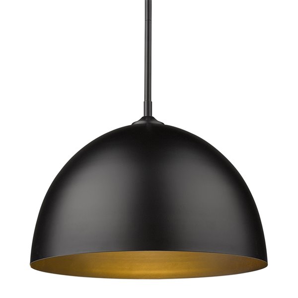 Golden Lighting Zoey Large Pendant Light - Black