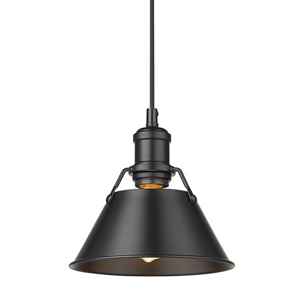 Golden Lighting Orwell Mini Pendant Light - Black