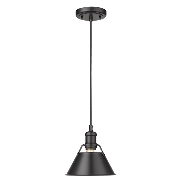 Golden Lighting Orwell Mini Pendant Light - Black