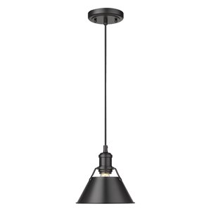 Golden Lighting Orwell Mini Pendant Light - Black