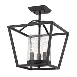 Golden Lighting Mercer Semi-Flush Light - Matte Black