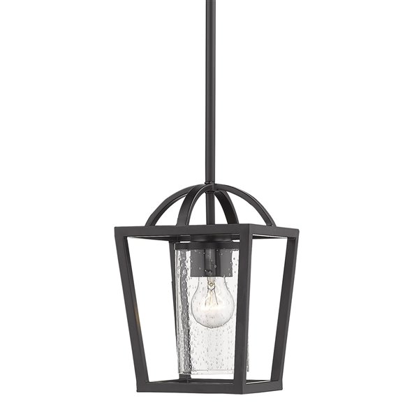 Golden Lighting Mercer Mini Pendant Light - Matte Black