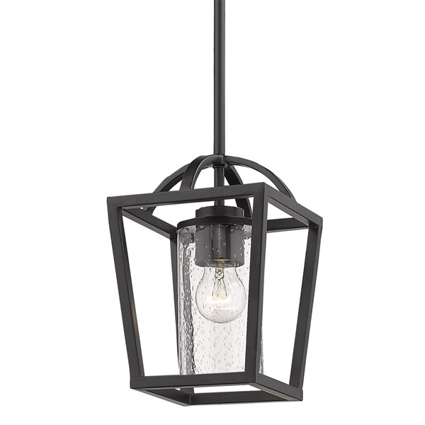 Golden Lighting Mercer Mini Pendant Light - Matte Black