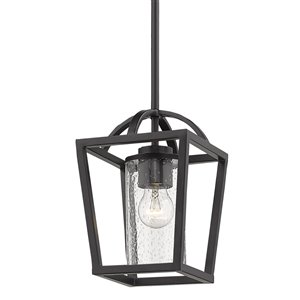 Golden Lighting Mercer Mini Pendant Light - Matte Black