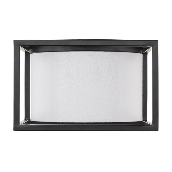 Golden Lighting Manhattan Flush Mount Light - 12-in - Matte Black