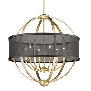 Golden Lighgting Colson 6-Light Chandelier with Shade - 27-in