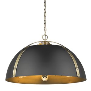 Golden Lighting Aldrich AB 5-Light Aged Brass Pendant Light - Gold