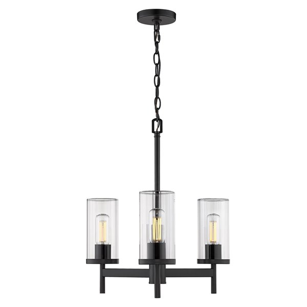 Golden Lighting Winslett 3-Light Chandelier - 19-in