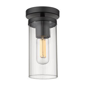 Golden Lighting Winslett Semi-Flush Light - Black