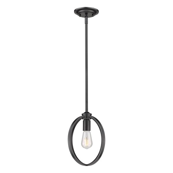 Golden Lighting Colson Mini Pendant Light - Black