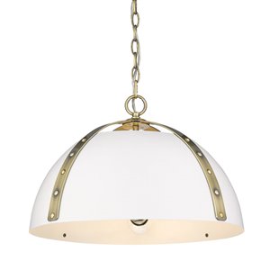Golden Lighting Aldrich Aged Brass 3-Light Pendant - Gold