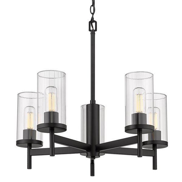 Golden Lighting Winslett 5-Light Chandelier - 23-in