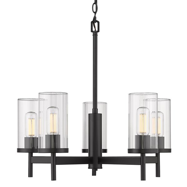 Golden Lighting Winslett 5-Light Chandelier - 23-in