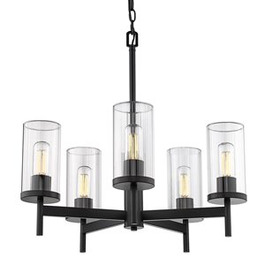 Golden Lighting Winslett 5-Light Chandelier - 23-in