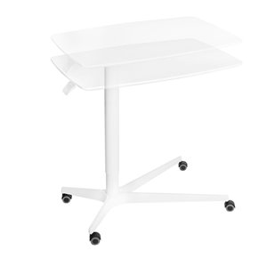 Table pneumatique médicale AIRLIFT ajustable en hauteur de Seville Classics, blanc