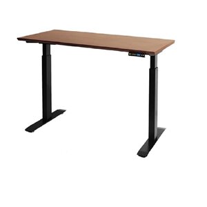 Bureau à hauteur ajustable électrique avec chargeur USB de Seville Classics, brun