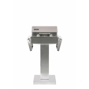 Piédestal Coyote pour gril à brûleur singulier en acier inoxydable, 2 tablettes