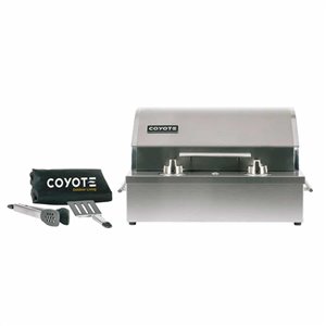 Gril électrique Coyote Outdoor Living portatif, surface de cuisson de 19 po