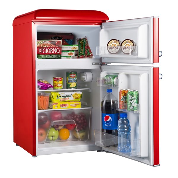 Mini réfrigérateur HOT AND COOL (rouge, Plastique, 2625g) comme objets  publicitaires Sur