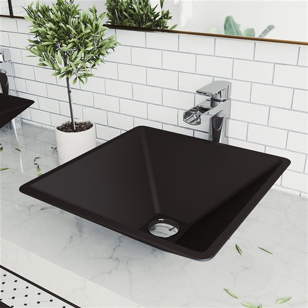 Vigo matte black offers sink