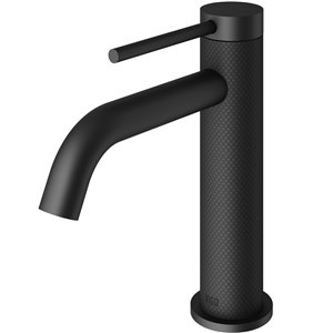 VIGO Madison Single Hole Bathroom Faucet - Matte Black